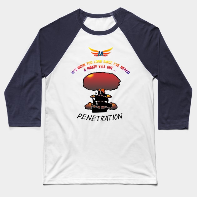 Pirates!!! Baseball T-Shirt by Temporal